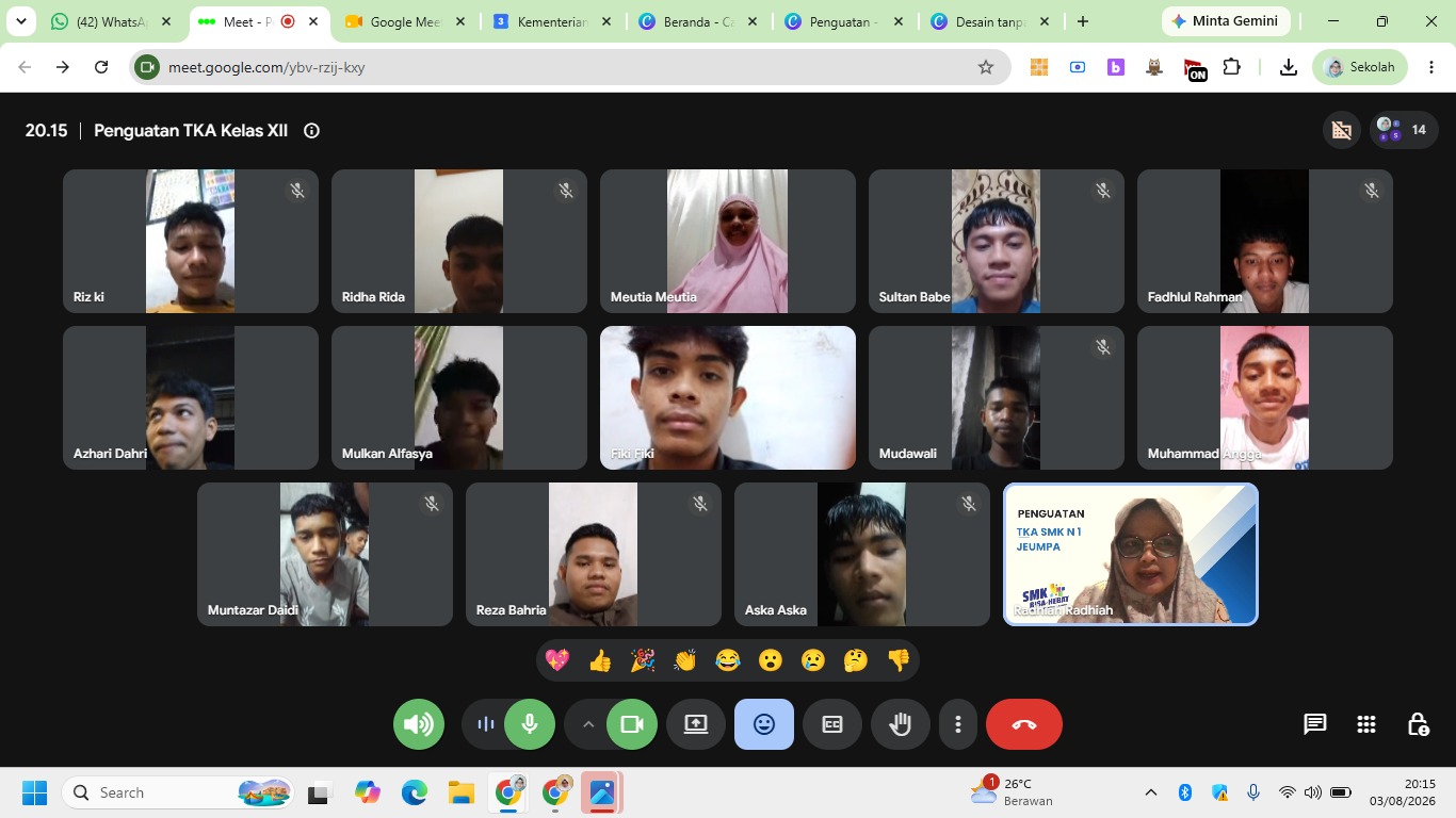 SMK NEGERI 1 JEUMPA TETAP PERKUAT PERSIAPAN TKA MESKI SISWA SEDANG PKL SMK NEGERI 1 JEUMPA TETAP PERKUAT PERSIAPAN TKA MESKI SISWA SEDANG PKL