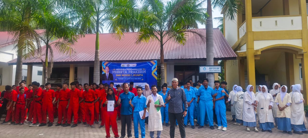SMK Negeri 1 Jeumpa Berangkatkan 87 Siswa PKL Periode 1 Juli s.d 31 Desember 2026 Ke 30 DU/DI